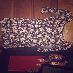 3/4 Sleeve floral dress